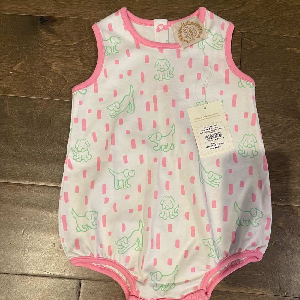 NWT. TBBC PUPPY PAWTY 12-18 Month Bubble